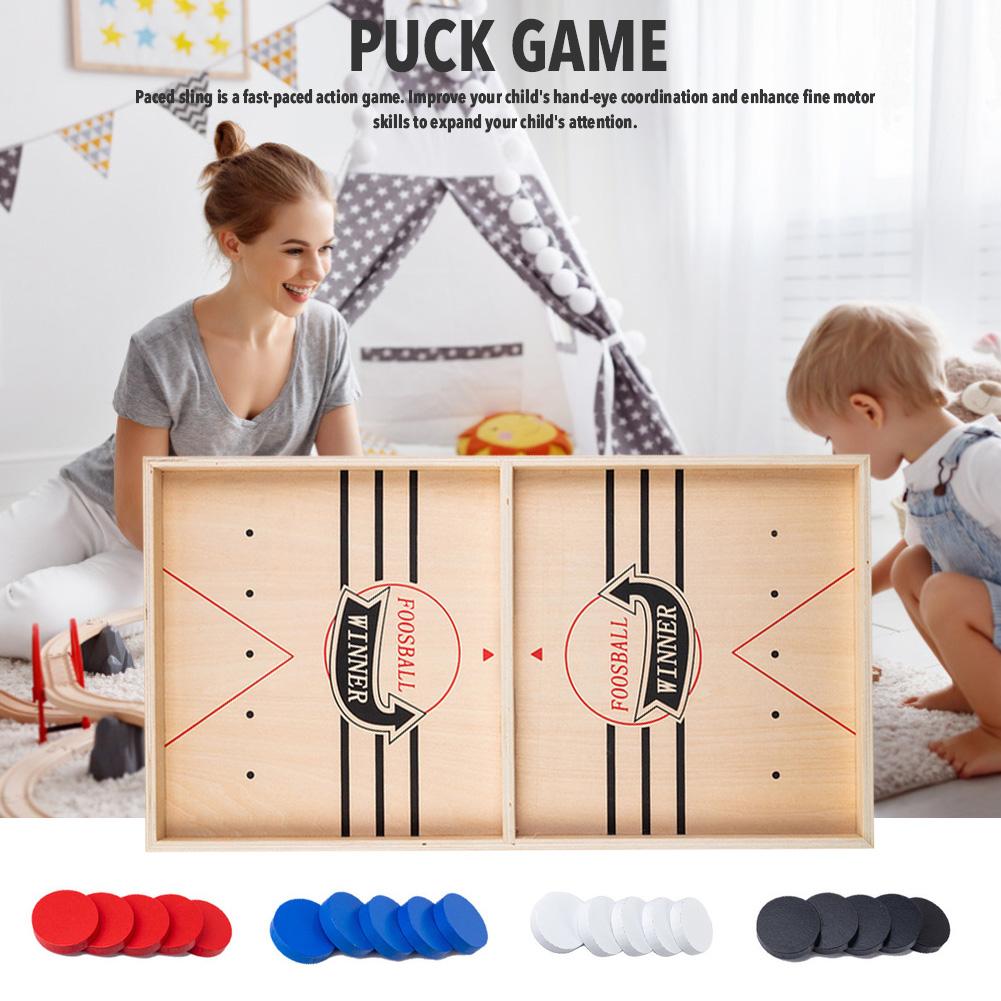 Best Interactive Game Ever - Fast Sling Puck Game - Gift For Family, Friends, Children