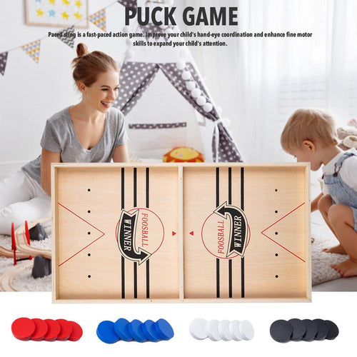 Best Interactive Game Ever - Fast Sling Puck Game - Gift For Family, Friends, Children